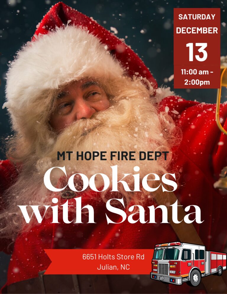 Mt Hope Fire Dept 6651 Holts Store Road Julian, NC